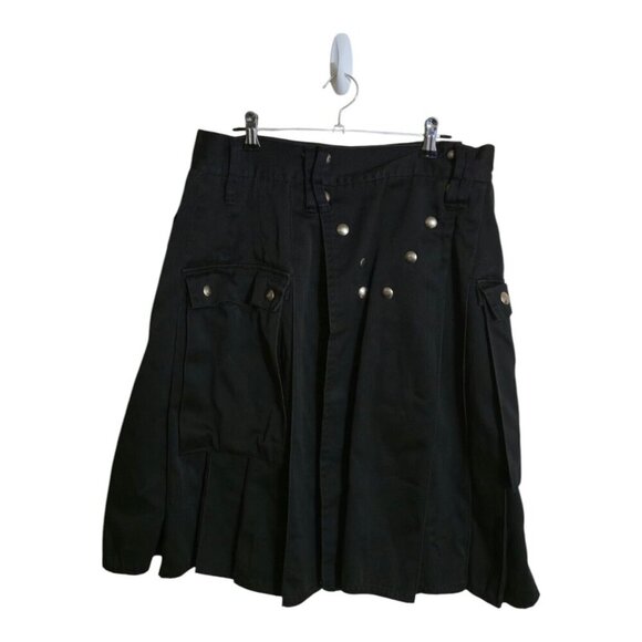 Utilikilts Kilt Men 34 Black Custom Spartan Gorpcore Preppy Rowdy Piper Grudge - Picture 1 of 8